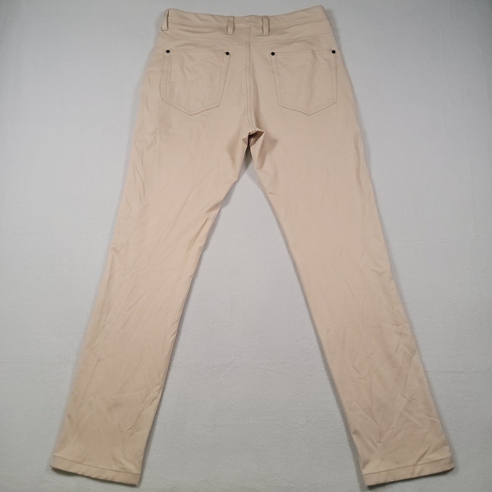 Collars & Co Velocity Performance Pants Mens 32x32 Beige Slim Nylon Blend Golf - Picture 10 of 13